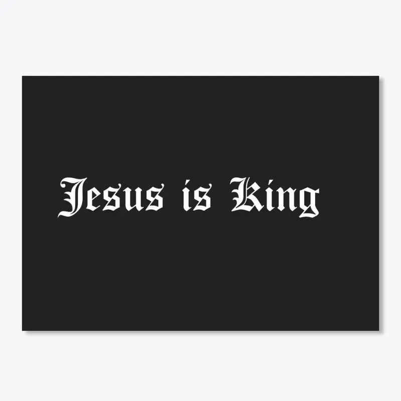 Jesus is King sticker 