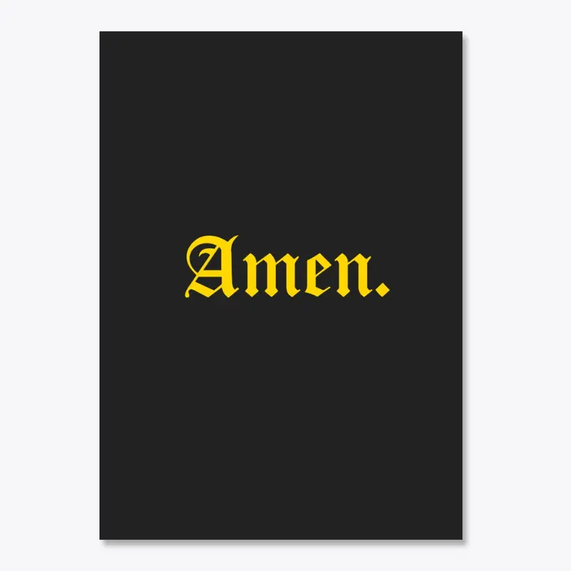 Amen sticker 